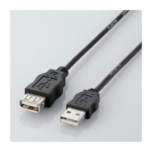 （まとめ）エレコム エコUSB延長ケーブル（0.5m） USB-ECOEA05【×10セット】 - 拡大画像