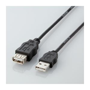 （まとめ）エレコム エコUSB延長ケーブル（1m） USB-ECOEA10【×10セット】 - 拡大画像