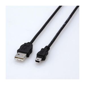 （まとめ）エレコム エコUSBケーブル（A-miniB・3m） USB-ECOM530【×5セット】 - 拡大画像