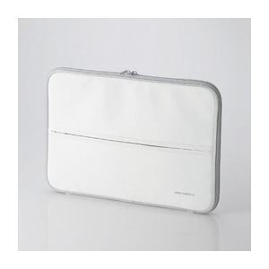 （まとめ）エレコム MacBook・MacBook Air専用インナーバッグ ZSB-IB022WH【×2セット】 - 拡大画像