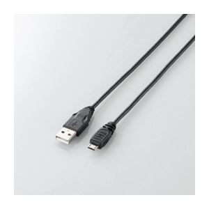 （まとめ）エレコム Micro-USB（A-MicroB）ケーブル U2C-AMB015BK【×5セット】 - 拡大画像