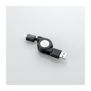 （まとめ）エレコム Micro-USB（A-MicroB）ケーブル U2C-AMBIRL07BK【×3セット】 - 拡大画像