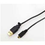 （まとめ）ミヨシ（MCO）マイクロUSBケーブル 1m 黒 USB Aタイプ-マイクロB USB-M201／BK【×5セット】