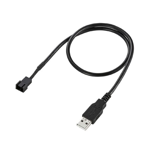 （まとめ）サンワサプライ ケースファン用USB電源変換ケーブル TK-PWFAN1(×5セット) b04