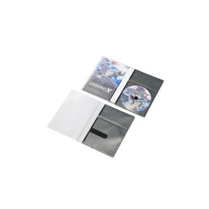 (まとめ)エレコム CD/DVD用スリム収納ソフトケース CCD-DPD10BK【×10セット】 商品画像