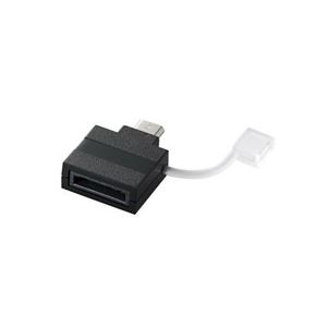 （まとめ）エレコム Micro-USB変換アダプタ MPA-FSMBADBK【×5セット】 - 拡大画像
