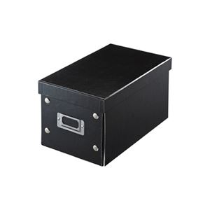 （まとめ）サンワサプライ 組み立て式CDBOX（ブラック） FCD-MT3BK【×5セット】 - 拡大画像