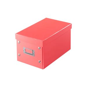 （まとめ）サンワサプライ 組み立て式CDBOX（ピンク） FCD-MT3P【×5セット】 - 拡大画像