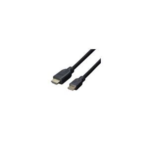 （まとめ）変換名人 ケーブル HDMI→miniHDMI 1.8m（1.4規格対応） HDMI-M18G2【×5セット】 - 拡大画像