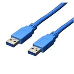 （まとめ）変換名人 USB3.0ケーブル A-A 1.8m USB3-AA18【×5セット】