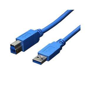 （まとめ）変換名人 USB3.0ケーブル A-B 1.8m USB3-AB18【×5セット】 - 拡大画像