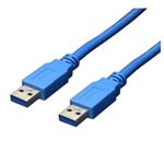 （まとめ）変換名人 USB3.0ケーブル A-A 3.0m USB3-AA30【×5セット】