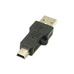 （まとめ）変換名人 USB A type→mini 5pin USBA-M5AN【×20セット】