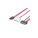 （まとめ）変換名人 SLIM LINE SATA→SATA+電源 SSATA-SATA1【×10セット】