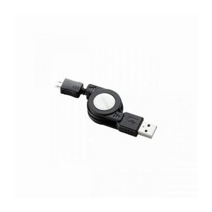 （まとめ）エレコム タブレット用USBケーブル（A-microB） TB-AMBIRL07BK【×3セット】 - 拡大画像
