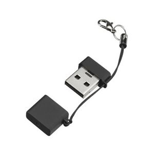 （まとめ）GREENHOUSE 小型USBカードリーダ ブラック GH-CRMR-MMK【×5セット】 - 拡大画像