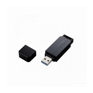 （まとめ）エレコム USB3.0対応メモリカードリーダ MR3-C004BK【×2セット】 - 拡大画像