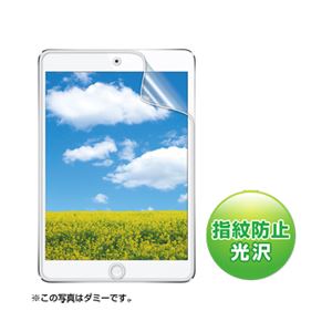（まとめ）サンワサプライ iPadmini用液晶保護指紋防止光沢フィルム LCD-IPMKFP【×3セット】 - 拡大画像