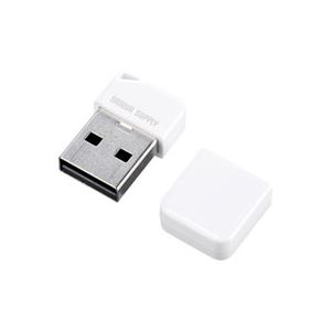 （まとめ）サンワサプライ USB2.0メモリ UFD-P16GW【×2セット】 - 拡大画像