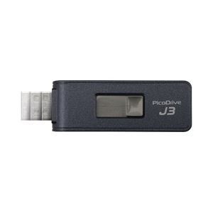 （まとめ）GREENHOUSE USB3.0対応 転送速度150MB／s 高速USBフラッシュメモリ「PicoDrive J3」 16GB GH-UFD3-16GJ【×2セット】 - 拡大画像