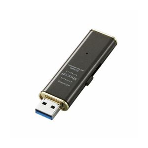 (まとめ)エレコム USB3.0対応スライド式USBメモリ“Shocolf" MF-XWU308GBW【×2セット】 商品画像