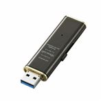 （まとめ）エレコム USB3.0対応スライド式USBメモリ“Shocolf