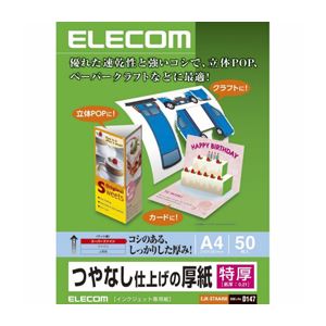 （まとめ）エレコム つやなし仕上げの厚紙（特厚） EJK-STAA450【×5セット】 - 拡大画像