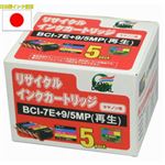 （まとめ）日本ナノディジタル Canon用BCI-7E+9／5MPリサイクルインクカートリッジ RC-7E4P9BK【×2セット】