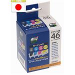 （まとめ）日本ナノディジタル EPSON用IC4CL46互換インクカートリッジ（新開発ホルダータイプ） NEI-46-4PACK【×5セット】