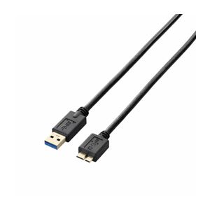 （まとめ）エレコム USB3.0ケーブル（A-microB） USB3-AMB05BK【×3セット】 - 拡大画像