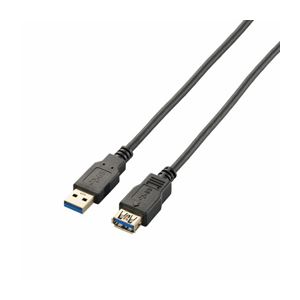 （まとめ）エレコム USB3.0延長ケーブル（A-A） USB3-E15BK【×3セット】 - 拡大画像
