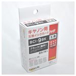 （まとめ）ワールドビジネスサプライ 【Luna Life】 キャノン用 互換インクカートリッジ BCI-9BK 1本パック LN CA9PGBK【×10セット】