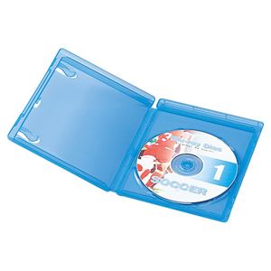 (まとめ)サンワサプライ ブルーレイディスクケース(1枚収納) BD-TN1-5BL【×5セット】 商品画像