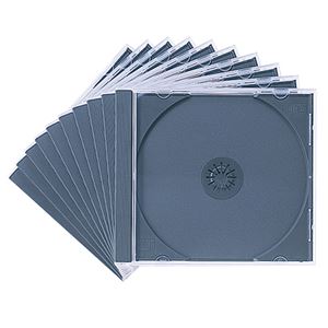 （まとめ）サンワサプライ DVD・CDケース（ブラック） FCD-PN10BK【×5セット】 - 拡大画像