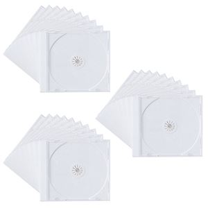 （まとめ）サンワサプライ DVD・CDケース（ホワイト） FCD-PN30W【×2セット】 - 拡大画像
