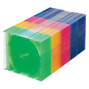 (まとめ)サンワサプライ DVD・CDケース(5色ミックス) FCD-PU50MX【×2セット】 商品画像