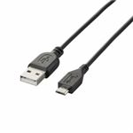 （まとめ）エレコム 充電専用Micro-USB（A-MicroB）ケーブル MPA-AMBC10BK【×5セット】