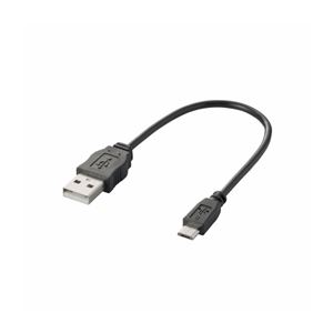 （まとめ）エレコム Micro-USB（A-MicroB）ケーブル MPA-AMBCL02BK【×5セット】 - 拡大画像
