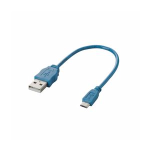 （まとめ）エレコム Micro-USB（A-MicroB）ケーブル MPA-AMBCL02BU【×5セット】 - 拡大画像