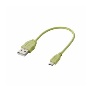 （まとめ）エレコム Micro-USB（A-MicroB）ケーブル MPA-AMBCL02GN【×5セット】 - 拡大画像