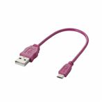 （まとめ）エレコム Micro-USB（A-MicroB）ケーブル MPA-AMBCL02PN【×5セット】