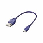 （まとめ）エレコム Micro-USB（A-MicroB）ケーブル MPA-AMBCL02PU【×5セット】