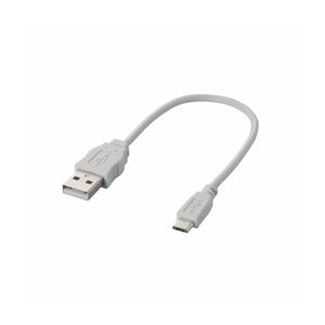 （まとめ）エレコム Micro-USB（A-MicroB）ケーブル MPA-AMBCL02WH【×5セット】 - 拡大画像