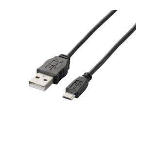 （まとめ）エレコム Micro-USB（A-MicroB）ケーブル MPA-AMBCL12BK【×5セット】 - 拡大画像