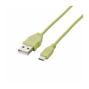 （まとめ）エレコム Micro-USB（A-MicroB）ケーブル MPA-AMBCL12GN【×5セット】 - 拡大画像