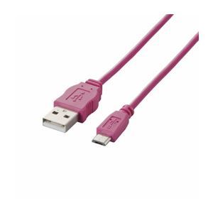 （まとめ）エレコム Micro-USB（A-MicroB）ケーブル MPA-AMBCL12PN【×5セット】 - 拡大画像