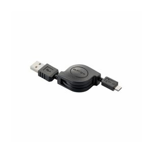 （まとめ）エレコム 充電専用Micro-USB（A-MicroB）ケーブル MPA-AMBCRL08BK【×5セット】 - 拡大画像