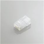 （まとめ）エレコム ツメの折れないLANコネクタ（Cat5e） LD-RJ45TY10／T【×5セット】