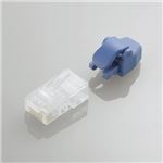 （まとめ）エレコム 保護カバー付きツメの折れないLANコネクタ（Cat5e） LD-RJ45TY10／TP【×3セット】