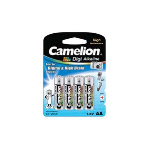 （まとめ）Camelion 単3形アルカリ電池 4本パック LR6-BP4DG【×20セット】 - 拡大画像